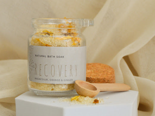 NATURAL BATH SOAKS - RECOVERY    with Magnesium, Orange & Ginger