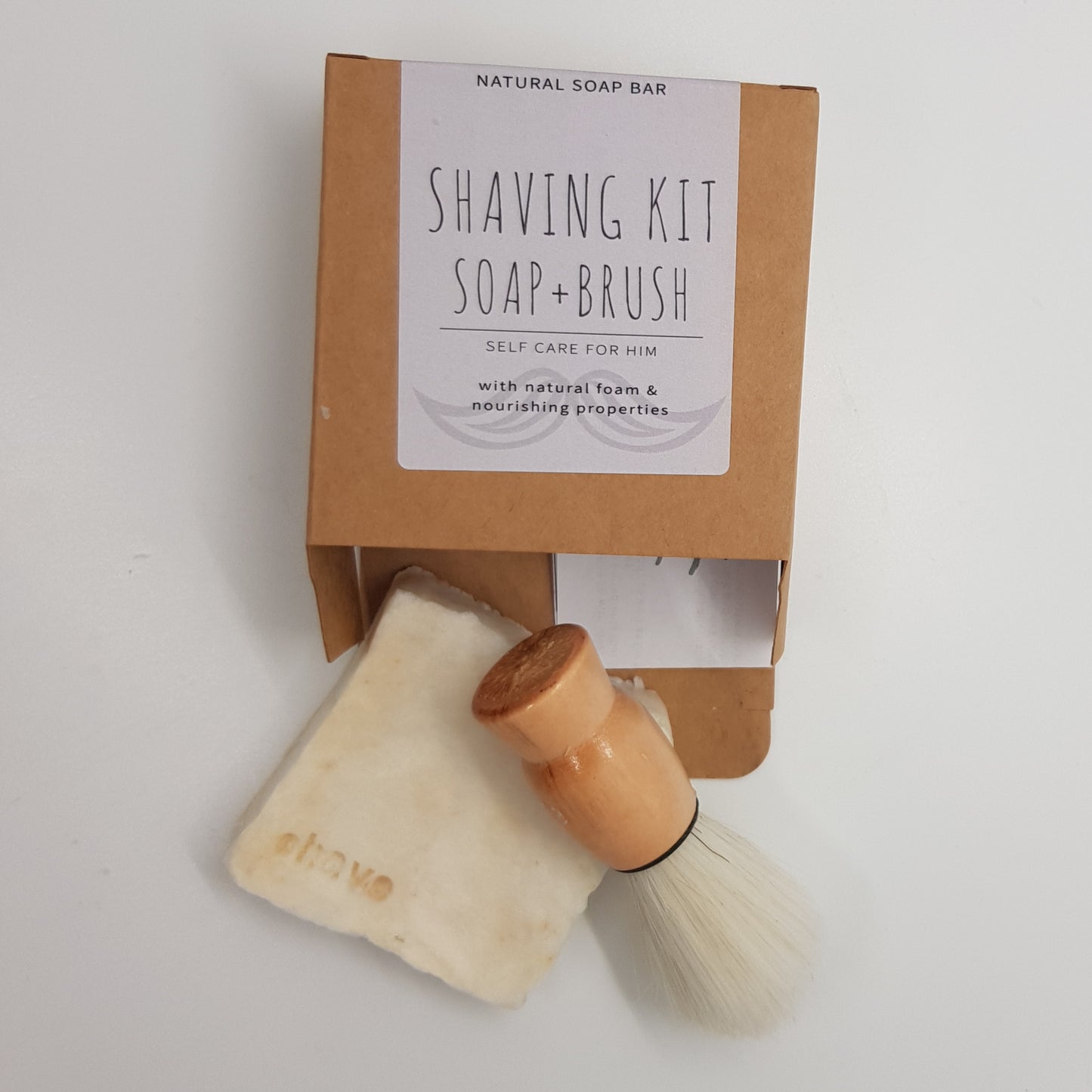SELF CARE FOR HIM - Shaving kit, brush and foaming soap