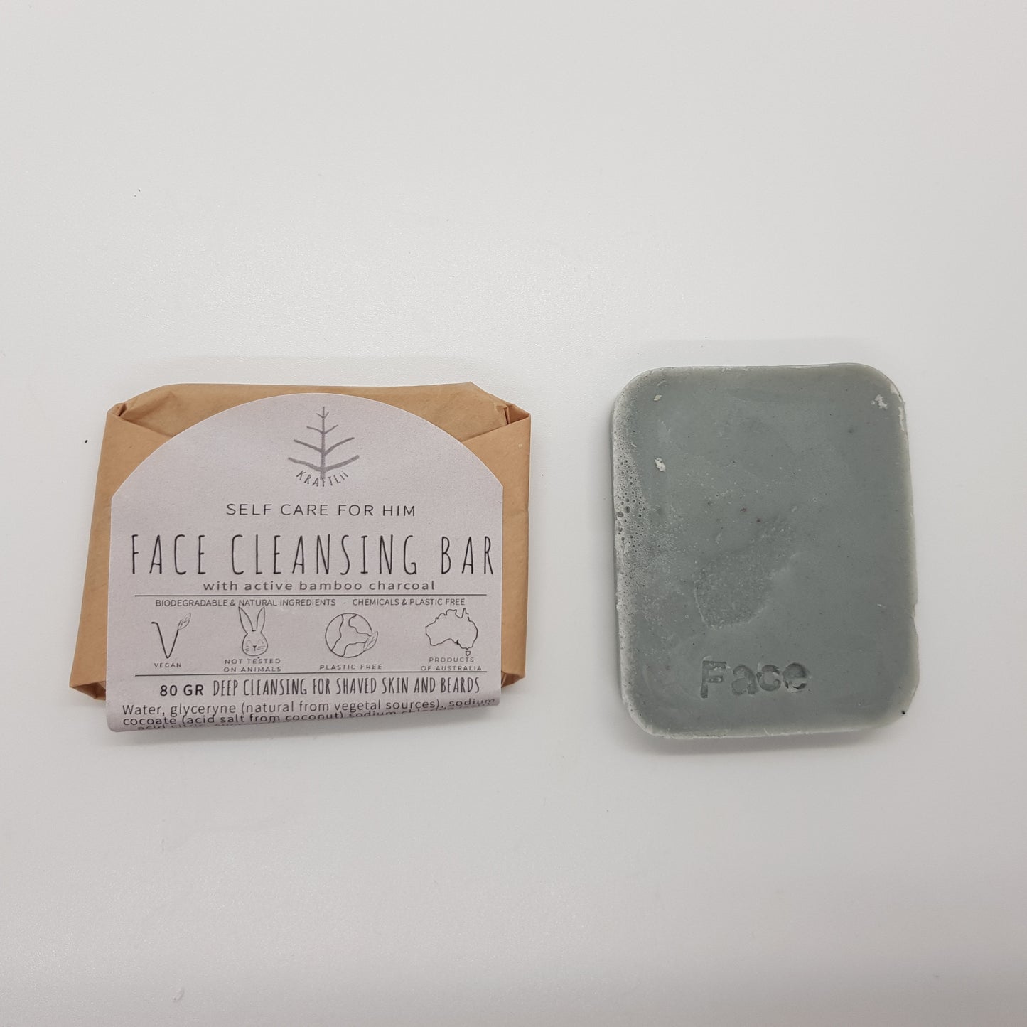 SELF CARE FOR HIM - Charcoal face cleansing bar