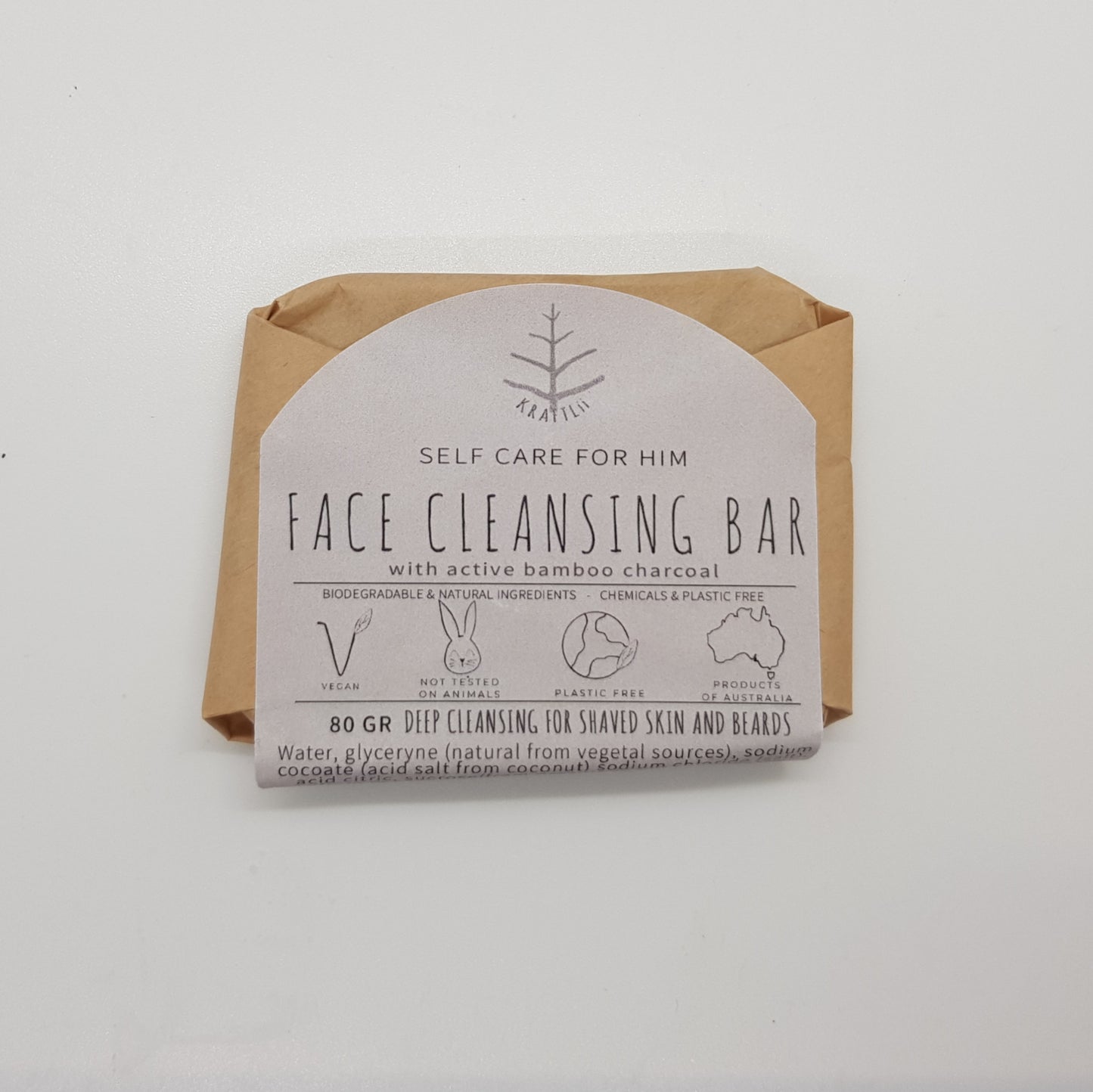 SELF CARE FOR HIM - Charcoal face cleansing bar